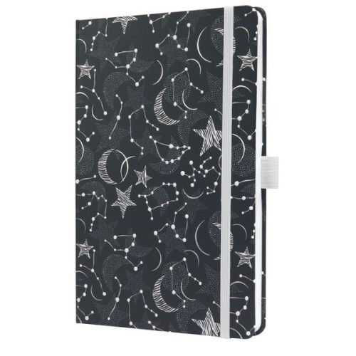undefined, JOLIE Notizbuch Cosmic Fantasy A5 JN349 schwarzweiss,liniert 174 Blatt