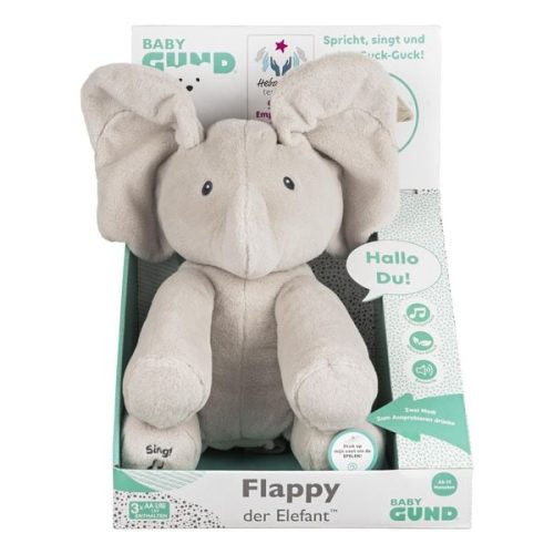 Spin Master, Gund - Interaktiver Flappy der Elefant, ca. 30 cm, Kuscheltier
