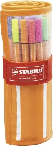 STABILO, STABILO Faserschreiber Point 88 0.4mm 8830-2 25+5 Neon Rollerset