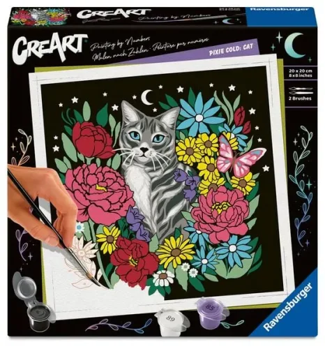 undefined, Ravensburger Malen nach Zahlen CreArt – Pixie Cold: Katze
