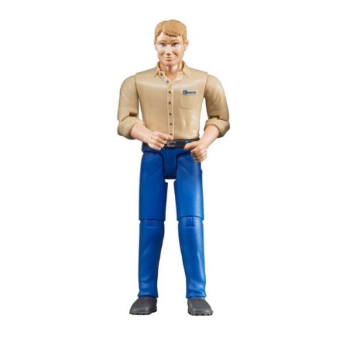 undefined, Bruder Spielwaren Figur Mann mit blauer Hose