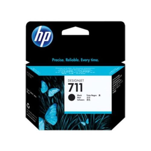 HP, HP Tintenpatrone 711 HY schwarz CZ133A DesignJet T120/520 80ml