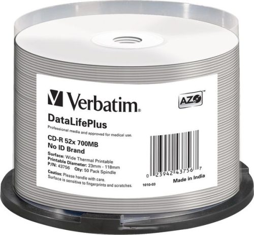 Verbatim, Verbatim -  CD-R 52x DataLifePlus 700 MB 50 Stück(e)