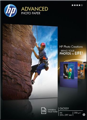 HP, HP Advanced Glossy Photo Paper A4 Q5456A InkJet 250g 25 Blatt