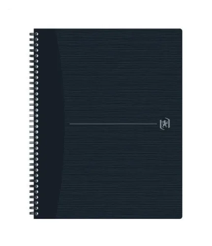 OXFORD, Oxford - Spiralheft, kariert, DIN A4, Black