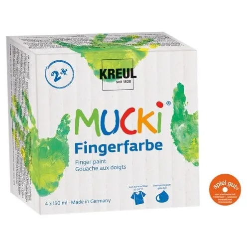 KREUL, KREUL Fingerfarben 150ml 2314 4 Farben