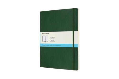 MOLESKINE, MOLESKINE Notizbuch XL SC 25x19cm 600080 gepunktet, myrtengr&uuml;n, 192 S.