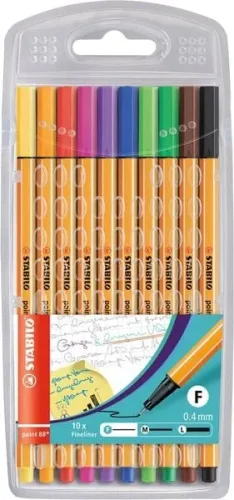STABILO, STABILO Feinschreiber point 88 0.4mm 88/10 10 Farben ass.