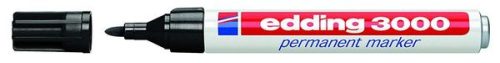 edding, EDDING Permanent Marker 3000 1.5-3mm 3000-1 schwarz, wasserfest