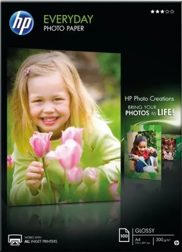 HP, HP Everyday Photo Paper A4 Q2510A InkJet glossy 200g 100 Blatt