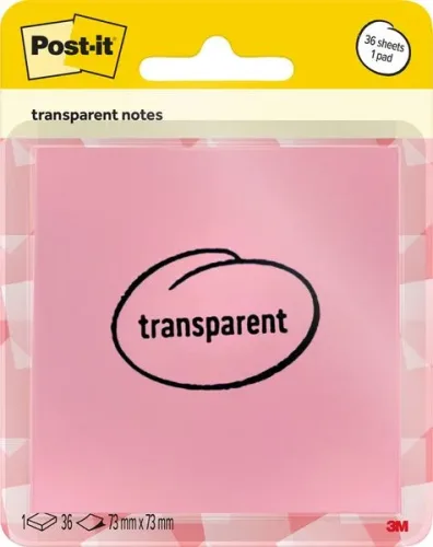 Post-it Notes transp. pink