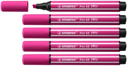 STABILO, STABILO Fasermaler Pen 68 MAX 2+5mm 768/56 rosarot