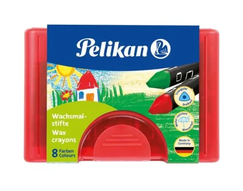 Pelikan, PELIKAN Wachsmaler Griffix 665/8D 8 Farben ass. Etui