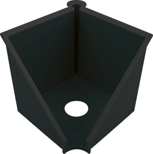helit, helit Zettelbox Schwarz 250 PS (Polystyrol) 12,7 x 12,7 x 12 cm