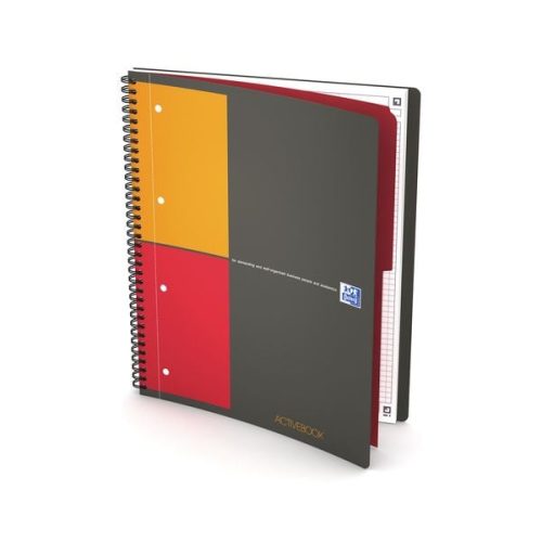 OXFORD, Oxford -  Activebook A4+ 100104329 kariert 5mm, 80g 80 Blatt, DIN A4