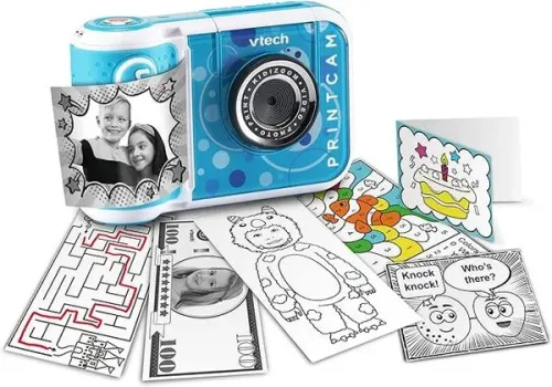 VTech, VTech - KidiZoom Print Cam blau, deutsch, Multicolor