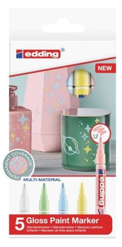 edding, EDDING Gloss Paintmarker 751 1-2mm 751-E5-pas pastell 5 St&uuml;ck