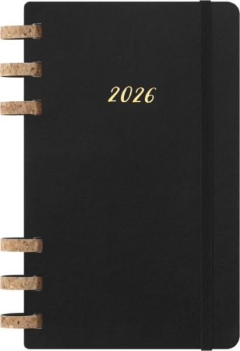 MOLESKINE, MOLESKINE Agenda Life Spiral Large 2026 DSSPB12MWH3Y26 1W/2S schwarz SC 13x21cm