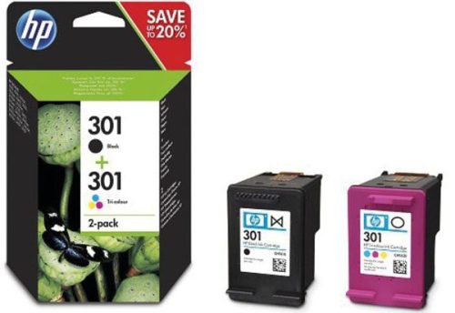 HP, HP Combopack 301 BK/color N9J72AE DeskJet 2050 190/165 Seiten
