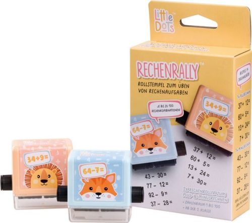 LITTLE DOTS, LITTLE DOTS Rechenrally Rollstempelset 160ROLLSTEMP Minus & Plus Rechnen, Zahlen