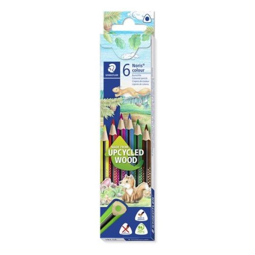 STAEDTLER, STAEDTLER Farbstifte Noris Colour 187C6 03 upcycled Wood 6 St&uuml;ck