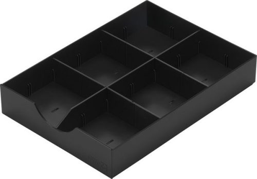 Styro, STYRO styrodoc System-Schublade 268-405.95 schwarz 1 l&auml;ngs/2 quer