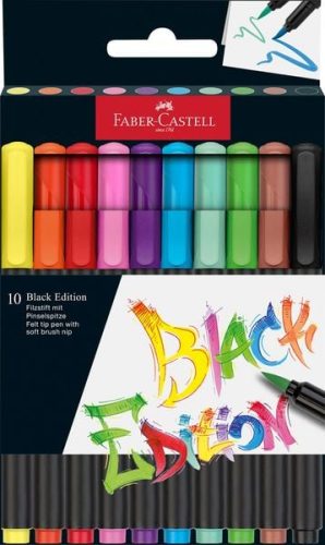 Faber-Castell, FABER-CASTELL Fasermaler Black Edition 116451 10er Etui