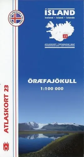 Mal og menning, Mal og menning Island Atlaskort 23 Öraefajökull