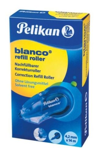 Pelikan, Pelikan Korrekturroller blanco® Refill, B 4,2 mm x L 14 m, ohne Lösungsmittel, mit Bandstraffer