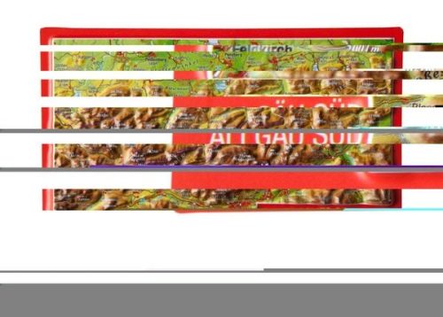 Georelief, Georelief 3D Reliefpostkarte Bayerisches Oberland
