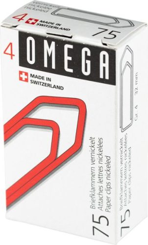 OMEGA, OMEGA B&uuml;roklammern Gr.4 134000450 vernickelt, 32mm 75 St&uuml;ck