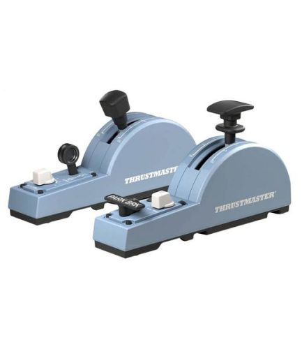 THRUSTMASTER, THRUSTMASTER - TCA Quadrant Add-On Airbus Edition Flugsimulator-Brems- und Landeklappen, Blau