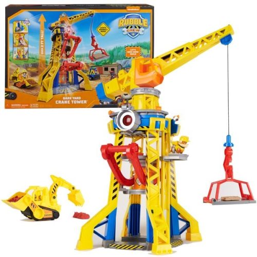Spin Master, Rubble & Crew - Baupfoten Hof Kran-Spielset, Spielfahrzeug