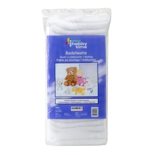 GLOREX, GLOREX Bastelwatte 1kg 6252405 weiss