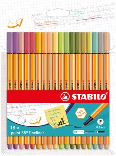STABILO, STABILO - Fineliner Set, 15.77X1.1X21CM, Multicolor