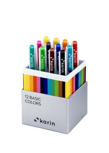 Karin, KARIN Real Brush Pen Pro 0.4mm 31C Basic Colours 12 St&uuml;ck