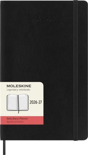 undefined, MOLESKINE Tageskalender 26/27 DSB18DC3Y27 18M SC schwarz 13x21cm