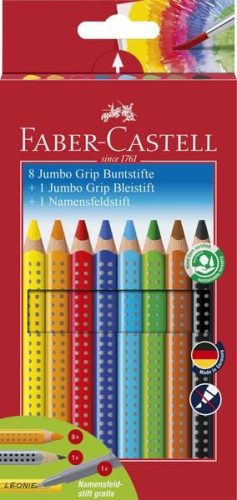 Faber-Castell, Faber-Castell Buntstifte-Set JUMBO GRIP Promotionetui mit 8 Farben