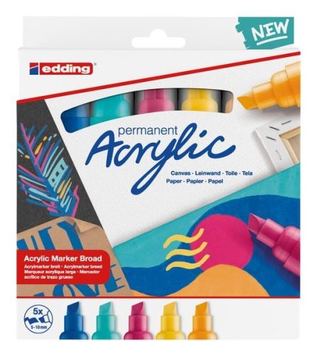 edding, EDDING Acrylmarker 5000 5-10mm 5000-5S assortiert 5 St&uuml;ck