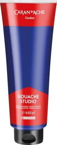 undefined, CARAN D'ACHE Deckfarbe Gouache 450ml 2340.140 ultramarinblau, Studio