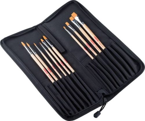 Talens, TALENS &Ouml;l- und Acrylpinselset 9099230M mit Organizer 10 St&uuml;ck