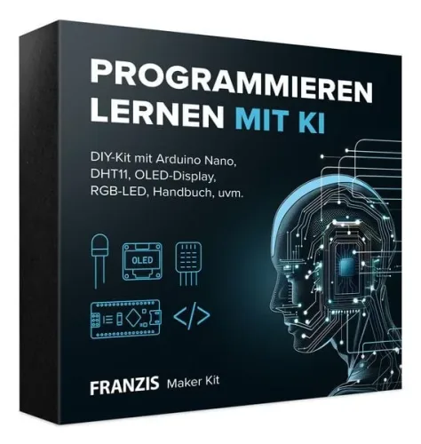 FRANZIS, FRANZIS 67236 Experimente, Löten, Programmieren, Elektronik, Lernen & Schule Maker Kit ab 14 Jahre Box