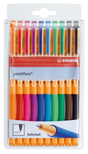STABILO, STABILO pointVisco Gelschreiber 0.5mm 1099/10 10 Farben ass.