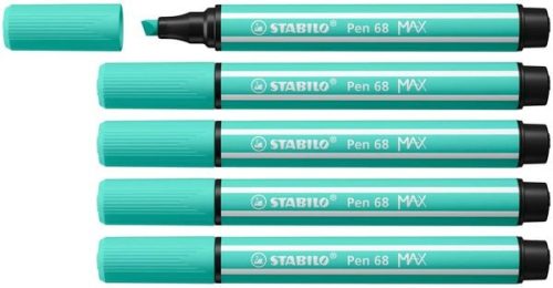 STABILO, STABILO Fasermaler Pen 68 MAX 2+5mm 768/13 eisgr&uuml;n