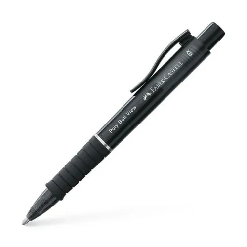 Faber-Castell, FABER-CASTELL Kugelschreiber Poly Ball View 145755 Schwarz XB