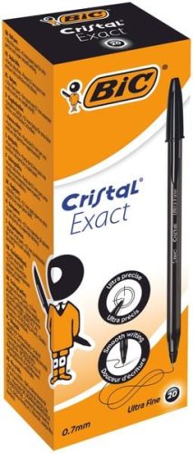 BIC, BIC Cristal Exact Kugelschreiber Schwarz Extra Fein 0.28 mm 20 Stück