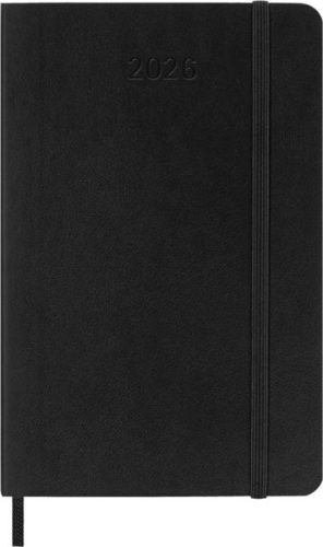 MOLESKINE, MOLESKINE Agenda Classic Pocket 2026 DSB12WH2Y26 1W/2S schwarz SC 9x14cm