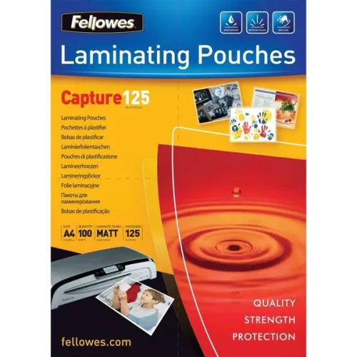 Fellowes, FELLOWES Laminiertasche A4 5328502 matt, 125my 100 Stk