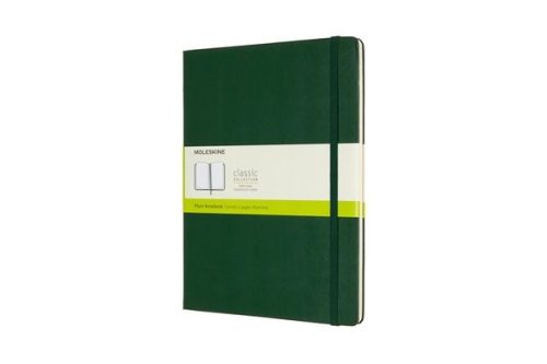 MOLESKINE, MOLESKINE Notizbuch XL HC 25x19cm 629117 blanko, myrtengr&uuml;n, 192 S.