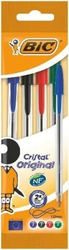 BIC, Bic Cristal Original Kugelschreiber 4 Stück